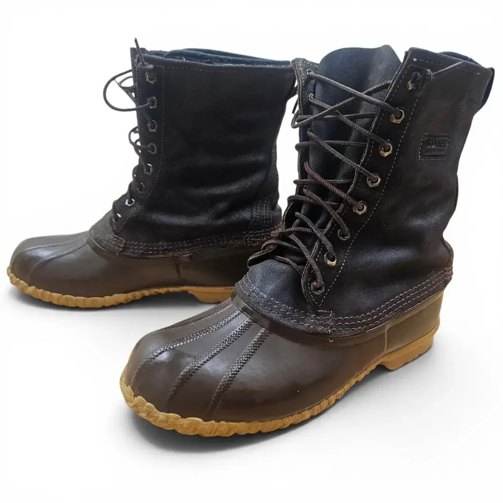 SOREL Kaufman Canada Pac Boots Men's 9 VTG 80's Canada Duck Winter Snow Hunting
